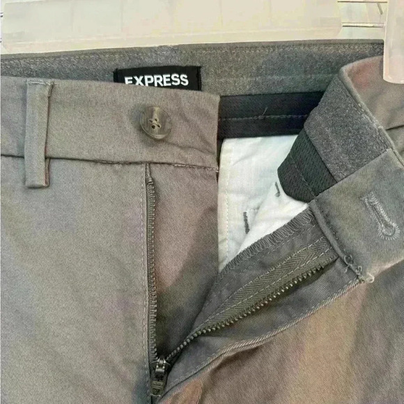 Men's Express Dark Gray Hyper Stretch Skinny Jeans - Picture 5 of 10